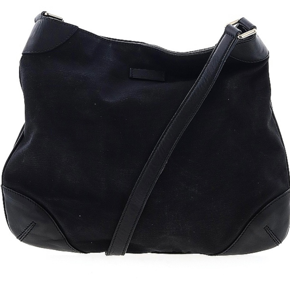 GUCCI Canvas Hobo Shoulder Bag